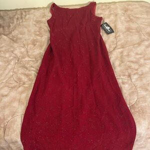 NWT Ronni Nicole Red Midi Dress 12 Petite
